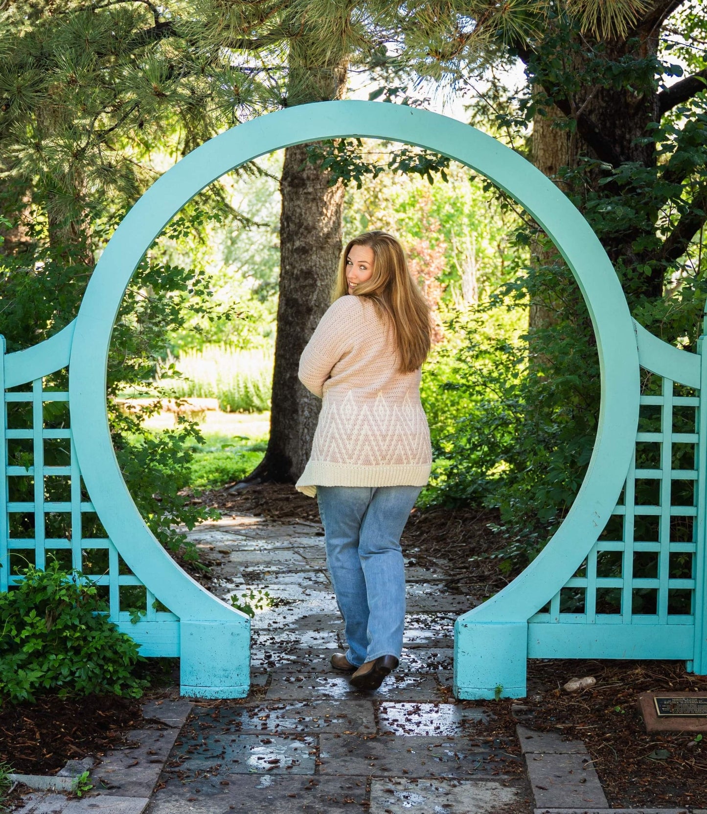 Diamond Drift Cardigan Crochet Pattern | Mosaic Colorwork | No-Tail Technique | Sizes XS–5X | PDF Digital Download